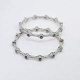The Juniper Whitegold A.D Bangle