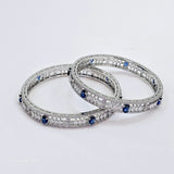 The Giva Whitegold A.D Bangle