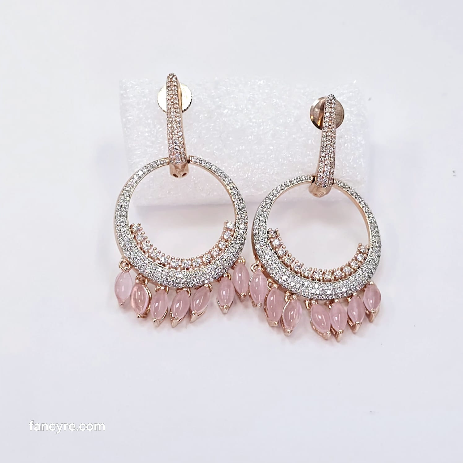 The Dilan Rosegold A.D Earring