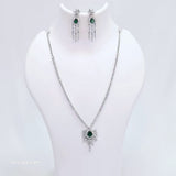 The Sahana Whitegold A.D Necklace