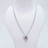 The Sahana Whitegold A.D Necklace
