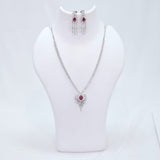 The Sahana Whitegold A.D Necklace