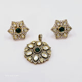 The Serafina Yellowgold A.D Pendant Earring
