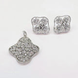The Henri Whitegold A.D Pendant Earring