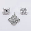 The Henri Whitegold A.D Pendant Earring