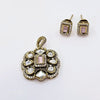 The Salma Victorian Polish Pendant Earring