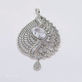 The Magnolia Whitegold A.D Pendant Earring