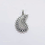 The Haze Whitegold A.D Pendant Earring