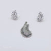 The Haze Whitegold A.D Pendant Earring