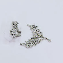 The Friana Whitegold A.D Pendant Earring (M.S)