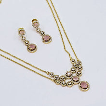 The Agraja Kempu Pendant Earring Set