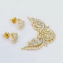 The Fiona Yellowgold A.D Pendant Earring (M.S)