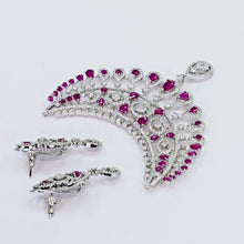 The Arden Whitegold A.D Pendant Earring (M.S)