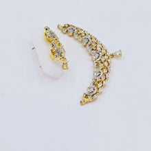 The Brina Yellowgold A.D Pendant Earring (M.S)