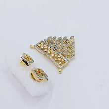 The Anzu Yellowgold A.D Pendant Earring (M.S)